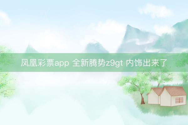 凤凰彩票app 全新腾势z9gt 内饰出来了