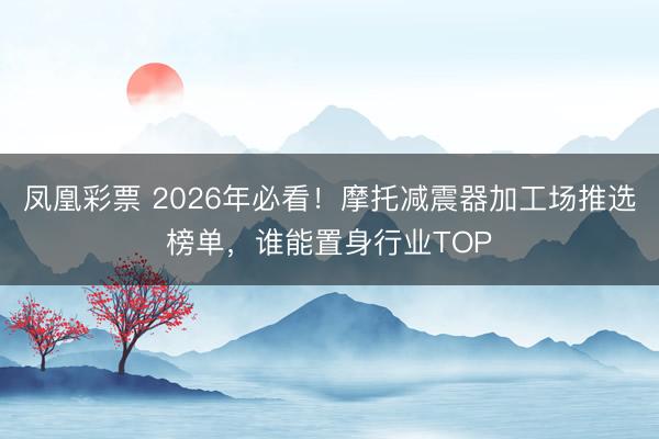 凤凰彩票 2026年必看！摩托减震器加工场推选榜单，谁能置身行业TOP
