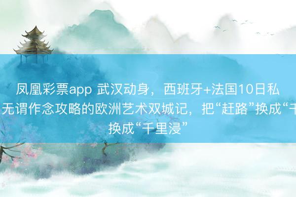 凤凰彩票app 武汉动身，西班牙+法国10日私家团：无谓作念攻略的欧洲艺术双城记，把“赶路”换成“千里浸”