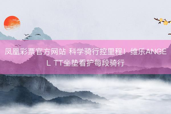 凤凰彩票官方网站 科学骑行控里程！维乐ANGEL TT坐垫看护每段骑行