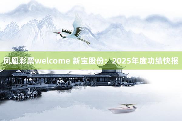凤凰彩票welcome 新宝股份：2025年度功绩快报