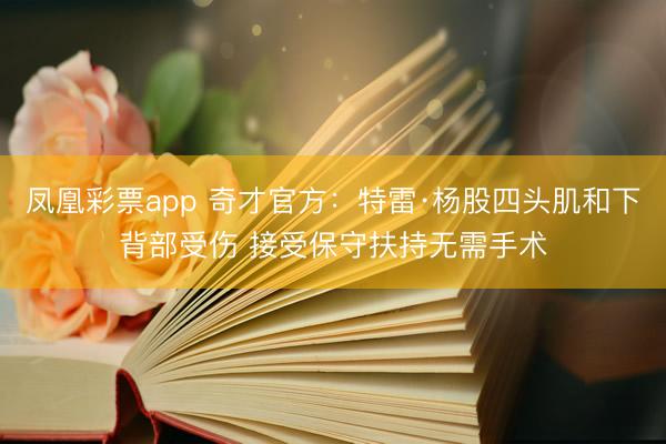 凤凰彩票app 奇才官方：特雷·杨股四头肌和下背部受伤 接受保守扶持无需手术